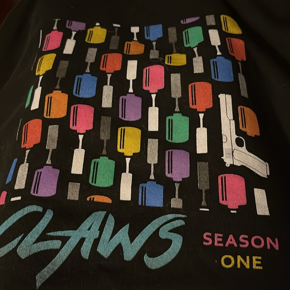 CLAWS Season One Zip Up Hoodie Sweatshirt Sweater Sz M